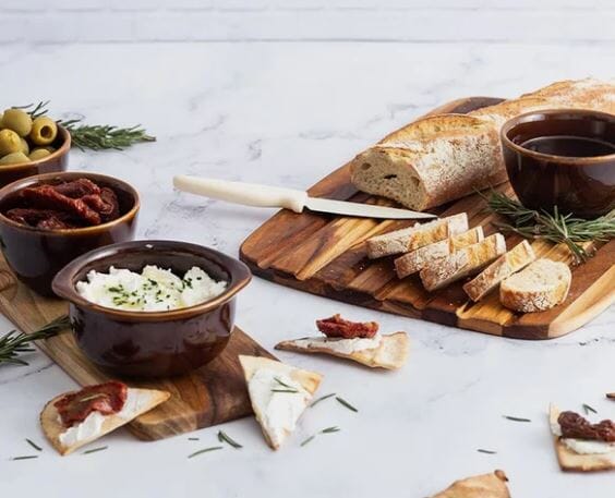 Teakhaus Essential Edge Grain Bread Board 41x28x1.4cm Chopping Boards & Surface Savers The Cooks Kitchen 