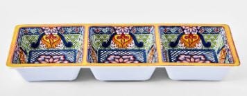 Prepara 3 Section Taco Tray - Yellow Tacos/Tortillas The Cooks Kitchen 