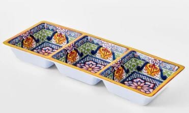 Prepara 3 Section Taco Tray - Yellow Tacos/Tortillas The Cooks Kitchen 
