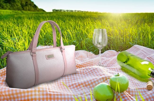 Sachi Insulated Wine Purse - Blush Cellar The Cooks Kitchen 