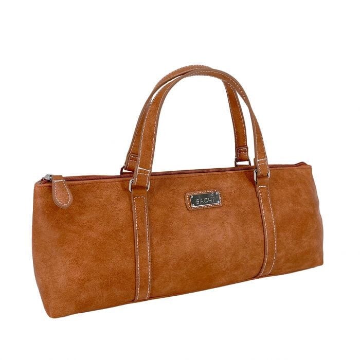 Sachi Insulated Wine Purse - Faux Leather - Tan Novelty Gifts The Cooks Kitchen 