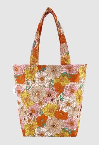 Sachi Insulated Market Tote - Retro Floral General Storage The Cooks Kitchen 