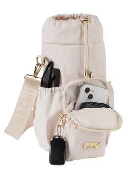 Sachi Crossbody Insulated Bottle Bag - Alabaster Insulated Bottle Bags The Cooks Kitchen 