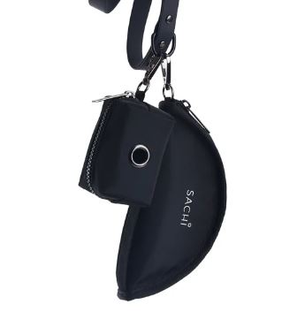 Sachi Pupbowl Portable Folding Dog Bowl - Black