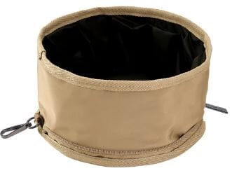 Sachi Pupbowl Portable Folding Dog Bowl - Latte Miscellaneous The Cooks Kitchen 