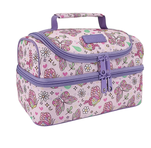 Sachi Style 235 Insulated Double Decker Lunch Bag Butterfly Bliss