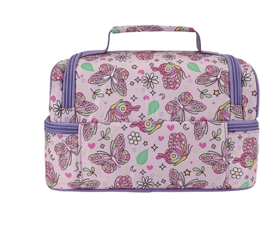 Sachi Style 235 Insulated Double Decker Lunch Bag Butterfly Bliss