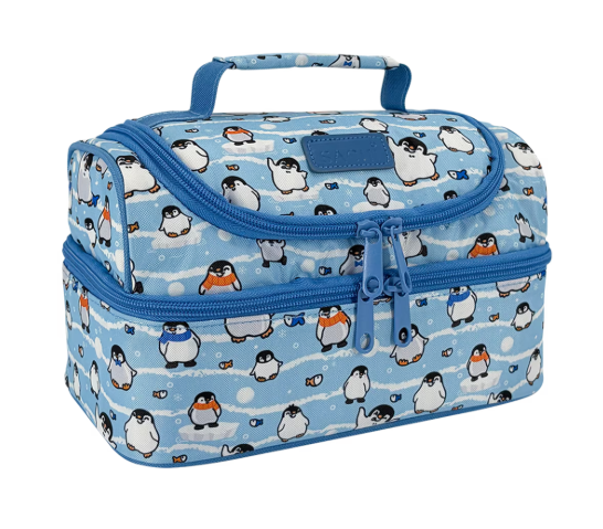 Sachi Style 235 Insulated Double Decker Lunch Bag Happy Penguin