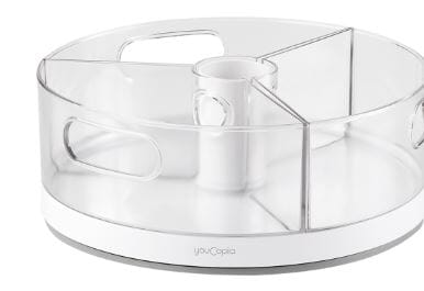Youcopia Crazy Susan Turntable W/ 3 Bins General Storage The Cooks Kitchen 