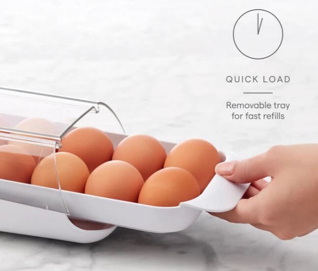 Youcopia Fridgeview Rolling Egg Holder Fridge Storage The Cooks Kitchen 