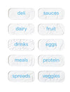 Youcopia® Restickable Fridge Labels White Pkg/10