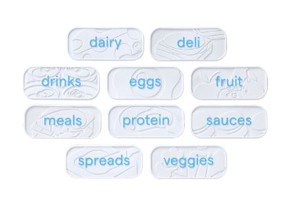 Youcopia® Restickable Fridge Labels White Pkg/10