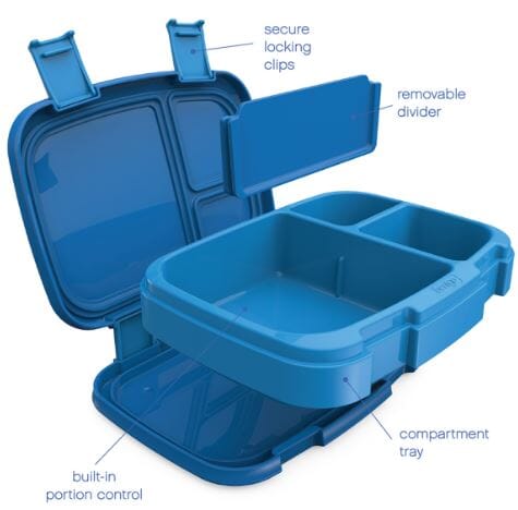 Bentgo Fresh Leak Proof Bento Lunch Box - Blue Lunch Boxes The Cooks Kitchen 