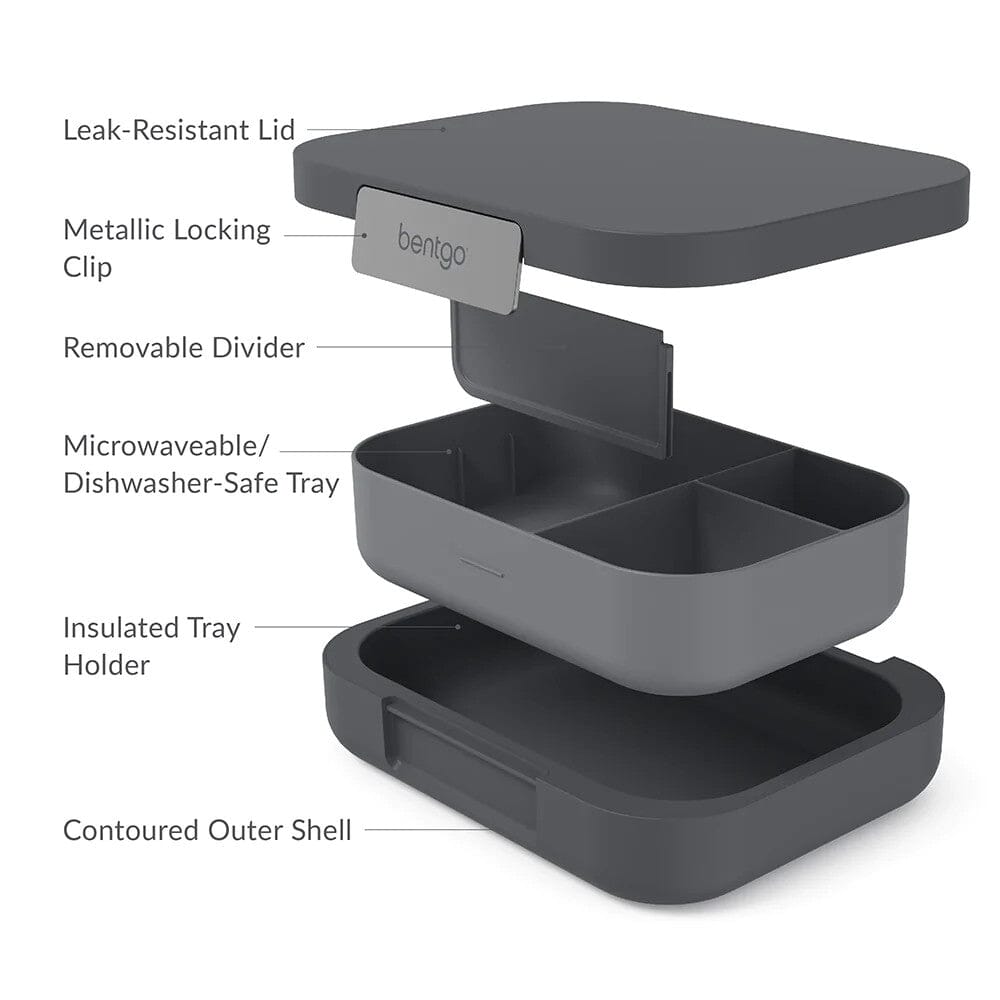 Bentgo Modern Lunch Box - Dark Grey Lunchbox The Cooks Kitchen 
