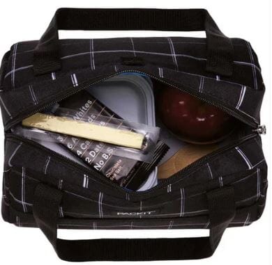 Packit Freezable Hampton Lunch Bag - Black Grid Lunch Bags The Cooks Kitchen 