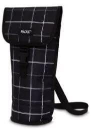 Packit Freezable Napa Wine Bag Grid Size 13x19.5x33cm In Black Wine Accessories The Cooks Kitchen 