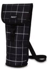 Packit Freezable Napa Wine Bag Grid Size 13x19.5x33cm In Black