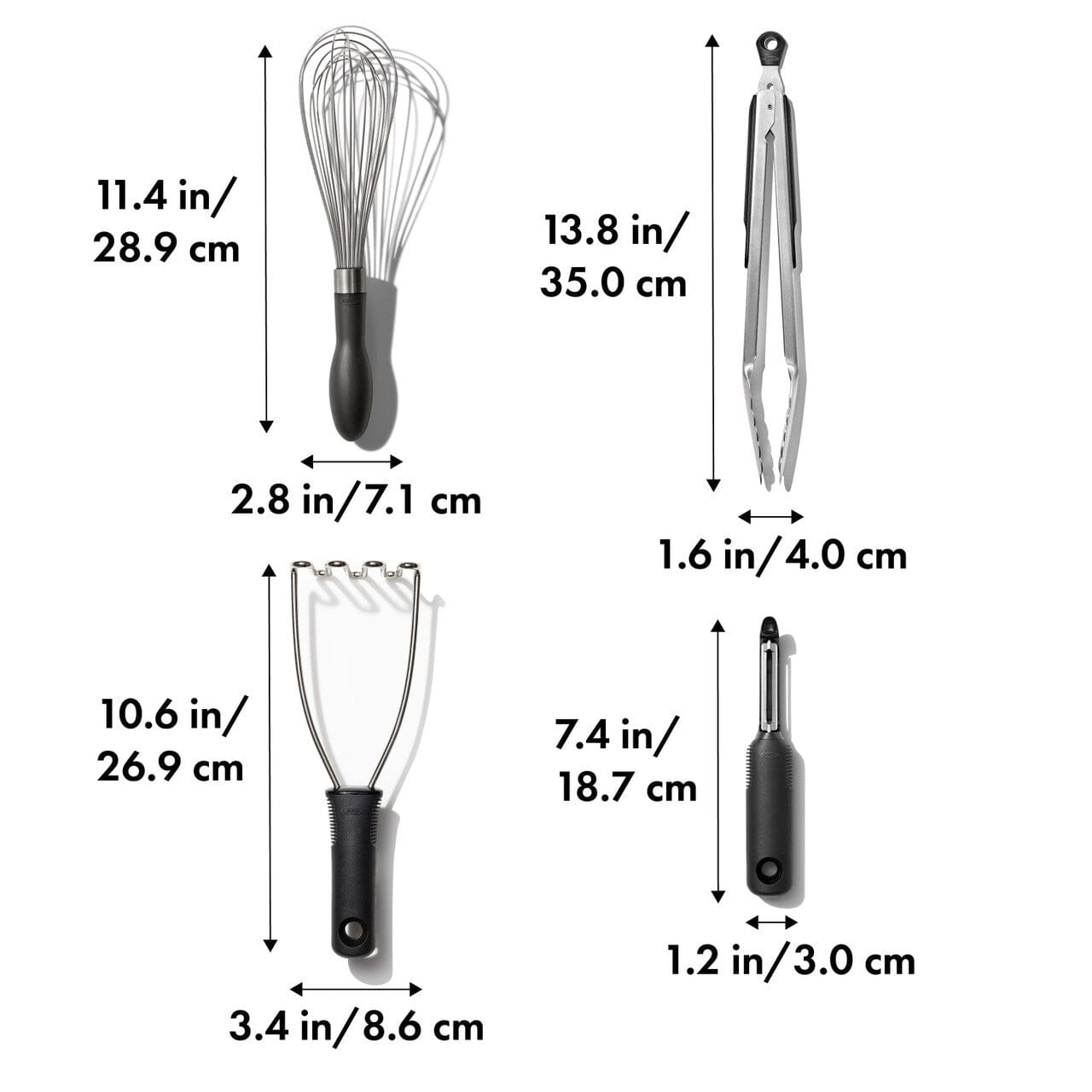Oxo 4-piece Essential Kitchen Tool Set Utensils The Cooks Kitchen 