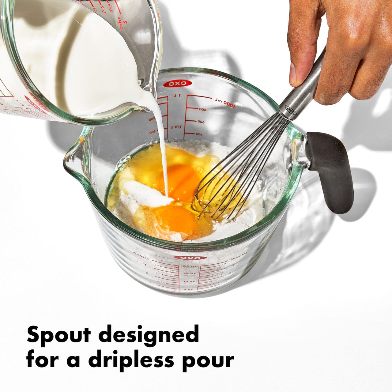Oxo Good Grips Glass Measuring Cup With Lid - 2 Cup/ 500ml Measuring Cups & Spoons The Cooks Kitchen 