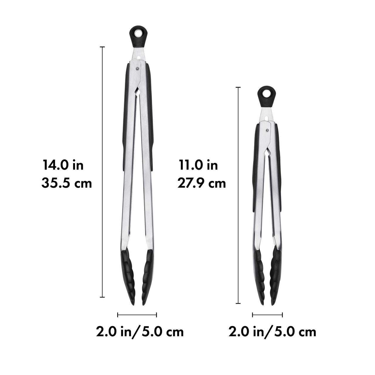Oxo Good Grips Tongs With Nylon Heads - 2 Pack