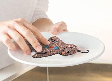Vigar Gingerbread Man Scrubber Sponge Pack - 3pk Cleaning Cloths The Cooks Kitchen 