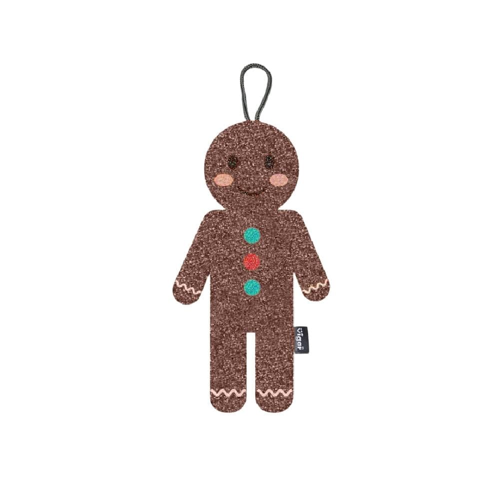 Vigar Gingerbread Man Scrubber Sponge Pack - 3pk Cleaning Cloths The Cooks Kitchen 