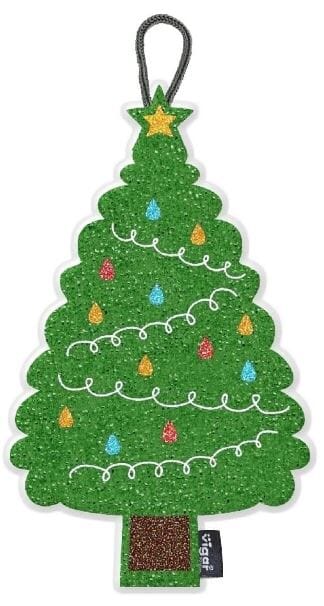 Vigar Christmas Tree Scrubber Sponge Pack - 3pk Cleaning Cloths The Cooks Kitchen 