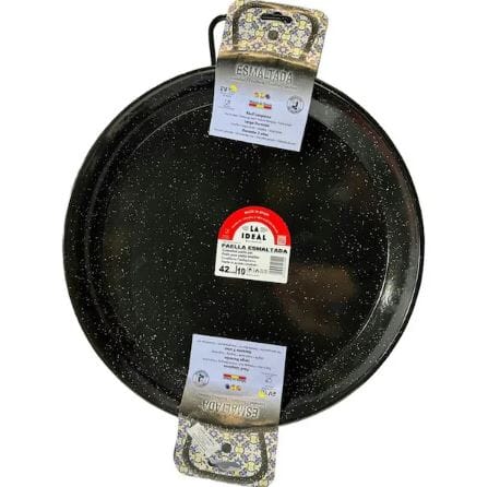 Garcima Paella Pan Enamelled 42cm 1.2mm Paella The Cooks Kitchen 