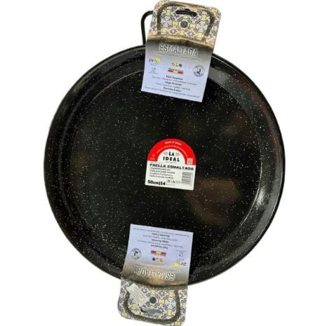 Garcima Paella Pan Enamelled 50cm 1.2mm Paella The Cooks Kitchen 