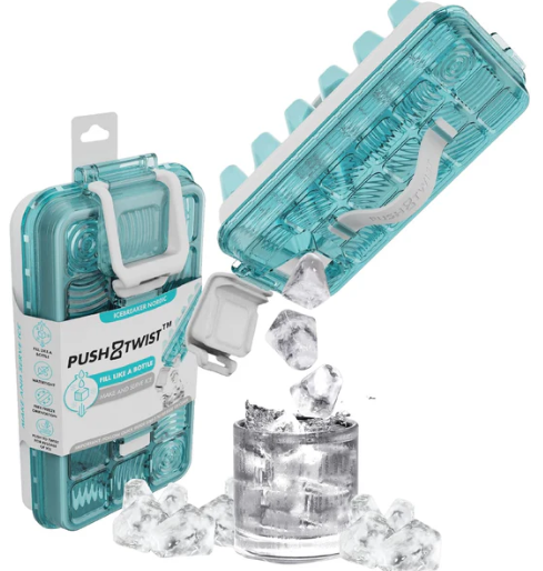 Ice Breaker Push And Twist Ice Maker - Clear Water Blue