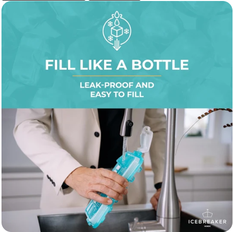 Ice Breaker Push And Twist Ice Maker - Clear Water Blue