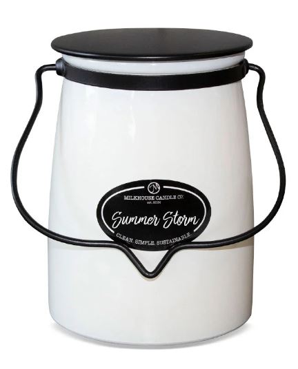 Butter Jar Candle, Large - Summer Storm