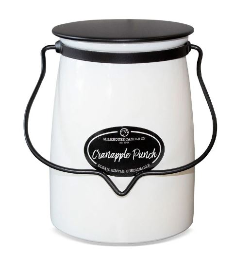Butter Jar Candle, Large - Cranapple Punch