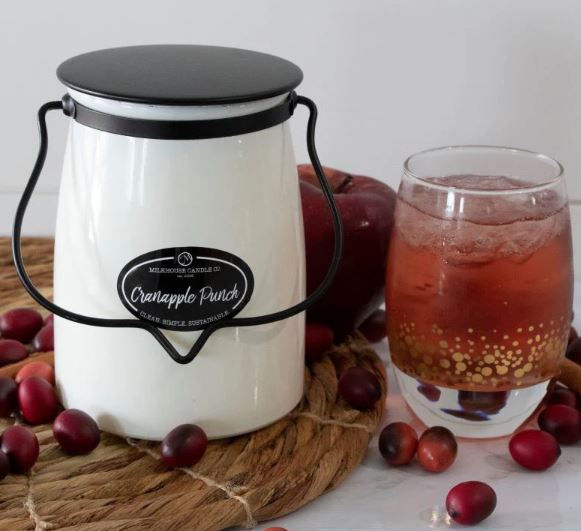 Butter Jar Candle, Large - Cranapple Punch