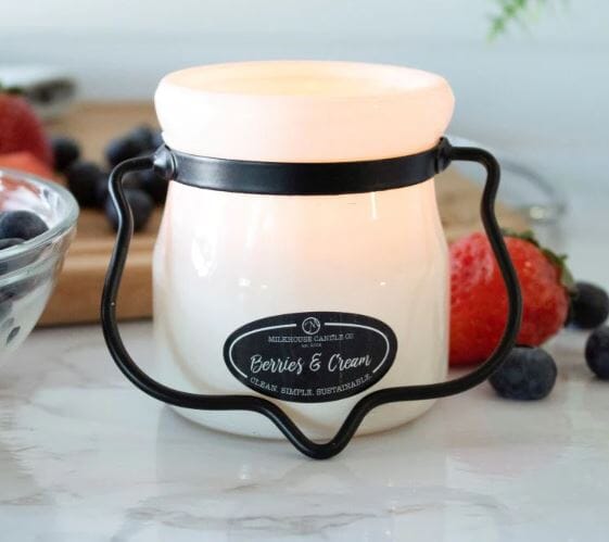 Cream Jar Candle - Berries & Cream Room Diffusers & Candles The Cooks Kitchen 