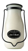 Milkbottle Candle Lge - Linen & Ashwood