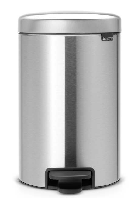 Brabantia Newicon 3.2 Gal. Matte Steel Fingerprint Proof Step-on Trash Can