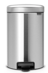 Brabantia Newicon 3.2 Gal. Matte Steel Fingerprint Proof Step-on Trash Can
