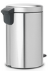 Brabantia Newicon 3.2 Gal. Matte Steel Fingerprint Proof Step-on Trash Can