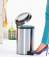 Brabantia Newicon 3.2 Gal. Matte Steel Fingerprint Proof Step-on Trash Can