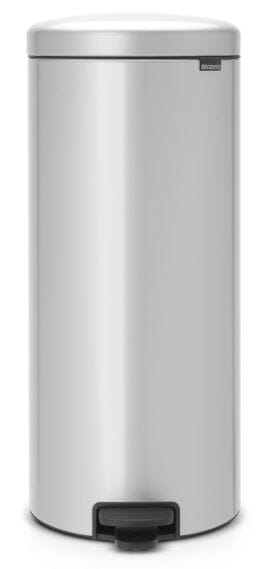 Brabantia Pedal Bin Newicon 30l Metallic Grey Bins & Liners The Cooks Kitchen 