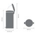 Brabantia Newicon 30l Fpp Matte Steel 
