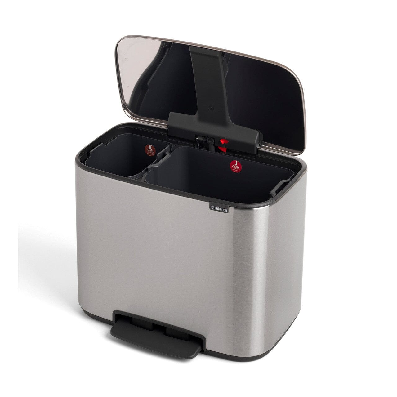 Brabantia Pedal Bin 36l Matte Steel - Finger Print Proof Rubbish Bins The Cooks Kitchen 