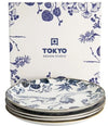 Tokyo Deisign Studio Flora Japonica Mixed Plate Giftset 4 Piece 20cm In Multi