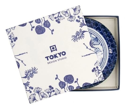 Tokyo Deisign Studio Flora Japonica Mixed Plate Giftset 4 Piece 20cm In Multi Loose Dinnerware The Cooks Kitchen 
