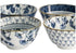 Tokyo Design Studio Flora Japonica Mixed Rice Bowl 12cm 4 Piece In Blue Loose Dinnerware The Cooks Kitchen 