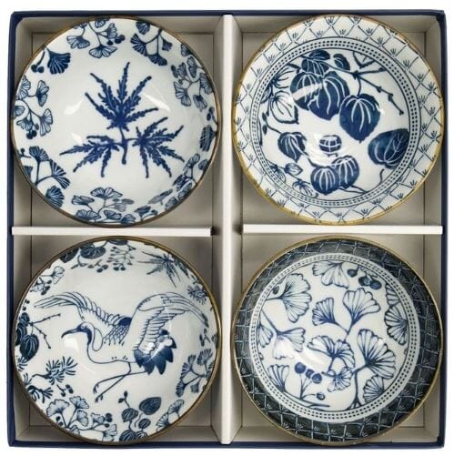 Tokyo Design Studio Flora Japonica Mixed Tayo Bowl Giftset 4 Piece In Multi Loose Dinnerware The Cooks Kitchen 