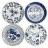 Tokyo Design Studio Flora Japonica Mixed Plate Giftset 4 Piece 25cm In Multi