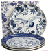 Tokyo Design Studio Flora Japonica Mixed Plate Giftset 4 Piece 25cm In Multi