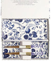 Tokyo Design Studio Flora Japonica Sushi Plate Giftset 4 Piece In White